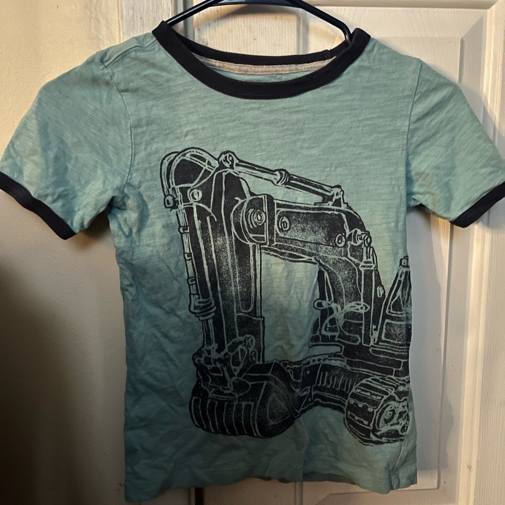 Carter's Teal Excavator Short Sleeve Tee